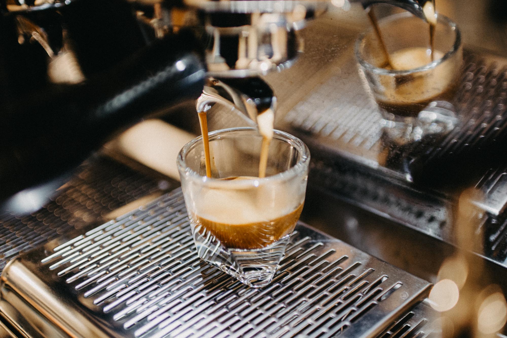 espresso being poured